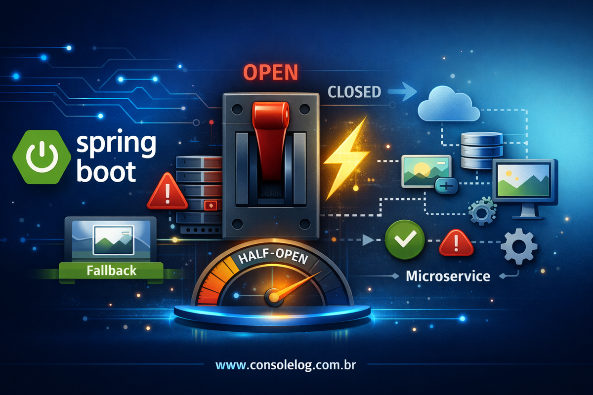 Imagem representando um disjuntor entre microserviços